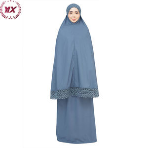 <span class=keywords><strong>Robe</strong></span> Abaya longue en Satin à imprimé Floral pour femmes musulmanes, vêtements de prière Jilbab Khimar - Product Image 5