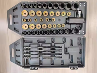 Kit d'outils extracteurs de bagues hydrauliques 18T, 50 pièces, universel pour le retrait des bagues de suspension de camions et de véhicules automobiles
