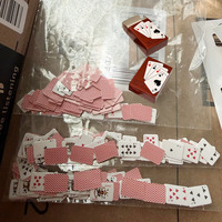 Mini-cartes à jouer en papier durables pour fêtes, mini-poker personnalisé amusant pour adultes
