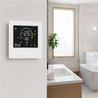 Thermostat intelligent WiFi pour chauffage au sol électrique avec écran tactile LCD, compatible Alexa et Google