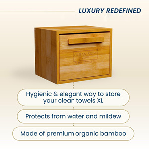 Serviettes en bambou pratiques pour le visage, lingettes sèches jetables, boîte rectangulaire avec tiroir et design secret en puzzle pour le démaquillant - Product Image 4