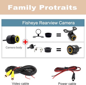 Telecamera Universale AHD 1080P Fisheye CCD 18.5mm Impermeabile con Ampio Angolo di Visione per Retromarcia e Parcheggio Auto - Product Image 6