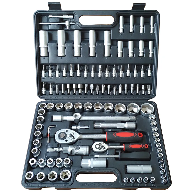 Factory Best Selling Tool Box Set 108PCS 1/4 "1/2" Socket Wrench Set Hand Tool Car Repair