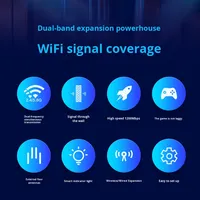 COMFAST CF-WR758AC V3 802.11ac Double bande 1200M Répéteur Quatre antennes Signal WiFi à travers le mur Amplificateur