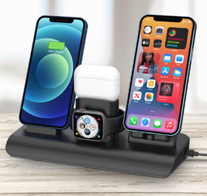 Cargador inalámbrico 3 en 1 magnético plegable de 15W con soporte de carga rápida para teléfono, auriculares y reloj inteligente - Product Image 5