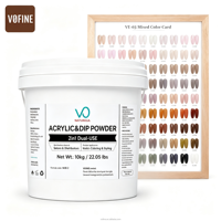 Poudre acrylique pour ongles VO Custom Colors 720g, faible odeur, poudre acrylique transparente, rose, en gros