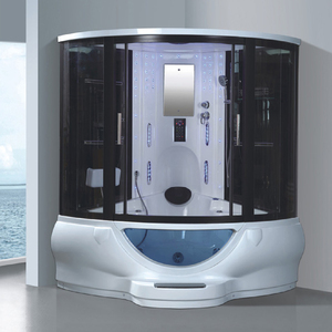 Cabine de <span class=keywords><strong>douche</strong></span> à vapeur humide avec cadre noir, salle de bain à vapeur, cabine de hydromassage, <span class=keywords><strong>douche</strong></span> à vapeur, <span class=keywords><strong>baignoire</strong></span> à remous - Product Image 1