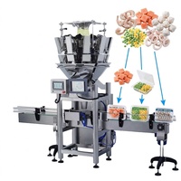 ZONPACK Multihead Weigher Box Filler Tray Filling Machine voor het verpakken van diepvriesvlees/vis/garnalen