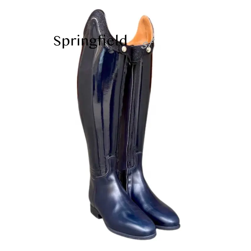 SF HORSE RIDING TALL BOOTS DRESSAGE BOOT PATENT/GLÄNZENDE LEDER EQUESTRIAN BOOTS