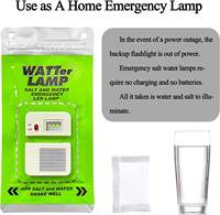 Lanterne de camping led d'urgence pour l'extérieur, alimentée par l'eau salée, lampe à eau salée