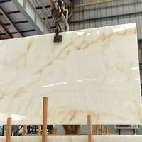 Bon prix, carrelage mural et de sol en marbre onyx blanc translucide 100% pierre naturelle
