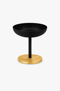 ชามใส่ผลไม้สีดำและสีทองสำหรับโรงแรมหรู ชามเสิร์ฟสไตล์โบราณ ราคาขายส่ง - Product Image 2