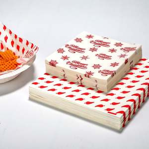 Papier alimentaire imprimé économique, enduit PE simple face, résistant à la graisse, spécial pour emballage de burgers, gâteaux et usage en restauration - Product Image 4