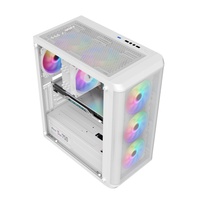 AntarcChill Hot Sale Factory Custom Computer Gaming ATX Cases Towers Tempered Glass Cabinet for Desktop Game PC Case