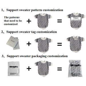 סוודר לחיות מחמד סוודר מותאם אישית חמוד עיצוב פנים מותאם אישית כותנה חורף חם כלב בגדים - Product Image 4