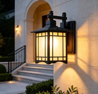 Lampe murale LED moderne étanche IP65 pour hôtel, diffuseur en polycarbonate, aluminium moulé sous pression, blanc chaud doux 2700K, 360°