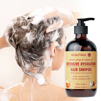 Shampooing et après-shampoing au miel naturel personnalisés en gros avec huile de coco pour cheveux secs et abîmés, ensemble de soin au miel