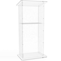 Soporte plegable de acrílico para el habla