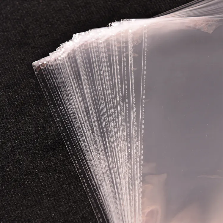फैक्टरी थोक कम कीमत पारदर्शी स्वयं चिपकने वाला सील कपड़े Opp पैकिंग प्लास्टिक बैग/स्पष्ट पाली