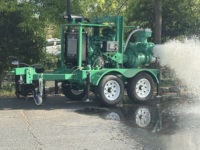 Bomba de motor diésel de hierro fundido autocebante de 6 pulgadas para aguas residuales municipales resistente a la corrosión al vacío