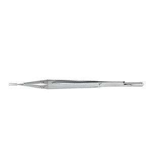 Porte-aiguilles micro à double action avec poignée ronde et mâchoire diamantée, instruments microchirurgicaux dentaires et ophtalmiques, fournisseur en gros - Product Image 1
