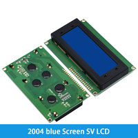 1 unidad LCD2004 + I2C 2004 20x4 2004A pantalla azul HD44780 caracteres LCD/W IIC/I2C Módulo adaptador de interfaz serie para módulo Arduino