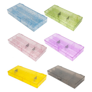 Caja de Almacenamiento Transparente para Escritorio, de Plástico con Tapa, Organizador de Cosméticos a Prueba de Polvo, Organizador de Maquillaje con Múltiples Compartimentos - Product Image 4