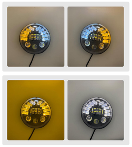 Phare LED H4 de 7 pouces avec <span class=keywords><strong>clignotant</strong></span> ambre à anneau Halo pour <span class=keywords><strong>Lada</strong></span> <span class=keywords><strong>Niva</strong></span> Urban 4x4 Suzuki Jeep Offroad 12V 24V - Product Image 6