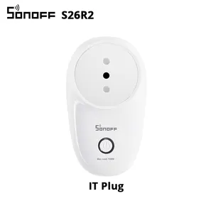 Sonoff S26R2 Italy Smart Wifi Socket Wireless Remote Control Plug Compatible Alexa App Customized Outlet Remote Control Anywhere