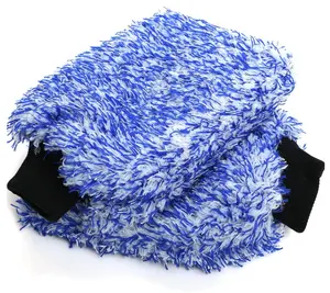 Sarung Tangan Cuci Mobil dengan Logo Kustom Sarung Tangan Cuci Mobil Microfiber Bahan Microfiber Sarung Tangan Cuci Mobil