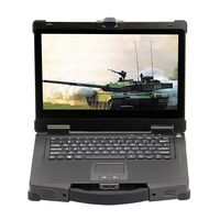 Ordinateur portable robuste industriel EVAK 14 pouces avec port RJ45, IP65, reconnaissance d'empreintes digitales, capture d'image faciale intégrée, en stock