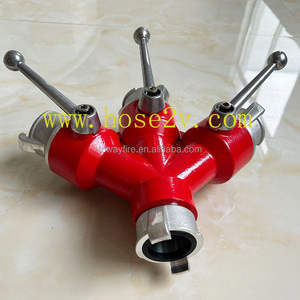 Divisore d'Acqua a 3 Vie con Valvola di Chiusura, Ingresso/Uscita 1.5" 2" 2.5", per Consegna Acqua Antincendio - Product Image 4