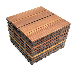Suelos de madera carbonizada anticorrosión para terrazas exteriores, soláriums, balcones, patios autoinstalados y con sistema de enclavamiento. - Product Image 5