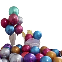 Ballons de fête en latex métallisé chromé de 12 pouces pour décoration de fête, vente en gros