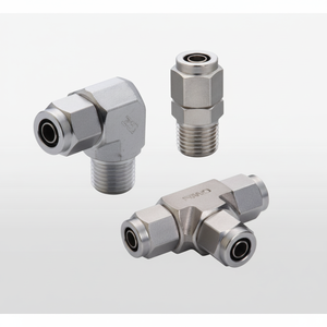 Pieza de compresor industrial PISCO de acero inoxidable SUS316, accesorio de compresión NSL1080 - Product Image 1