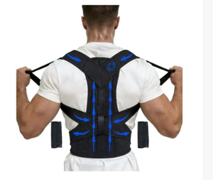 Redresseur de dos supérieur pour soulager la douleur et redresser les épaules – Correcteur de posture lombaire et soutien dorsal pour les épaules - Product Image 1