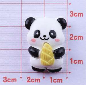 Nueva llegada Panda Multi-estilo lindo Animal resina encantos para DIY crema pegamento teléfono caso sombreros Material Accesorios - Product Image 5