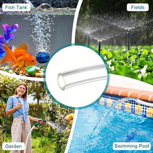 Tubo de PVC Transparente para Acuario, Manguera Flexible para Peceras, Hidroponía, Riego de Jardín, Bomba de Agua, Tubería de PVC Transparente - Product Image 6