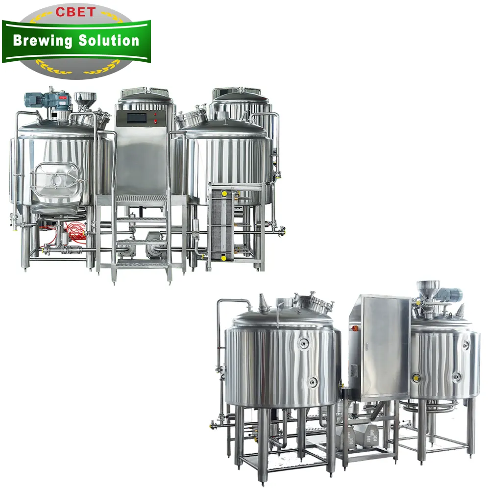 Profesyonel ticari 100l 200L 300L anahtar teslimi bira mayalama sistemi Nano bira fabrikası ekipmanı satılık
