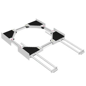 Kit de superposition pour lave-linge et sèche-linge à chargement frontal, support universel pour lave-linge avec plateau et étagère extractible - Product Image 1