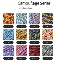 Bracelet de survie en corde EdcX Yueda Paracord 550 Type III 4 mm 7 brins 31 m 100 % nylon résistant à la déchirure 250 kg |   Fabriqué en Chine