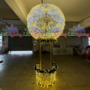 <span class=keywords><strong>Esfera</strong></span> Luminosa <span class=keywords><strong>Gigante</strong></span> <span class=keywords><strong>de</strong></span> Navidad para Exteriores, Decoración LED Iluminada para Centros Comerciales, Plazas y Exhibiciones Navideñas - Product Image 3