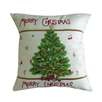 Housse de coussin de Noël en lin 45 cm pour canapé de salon – Vente en gros