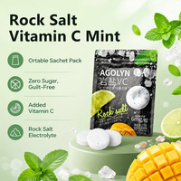 Groothandel Suikerloze Munttabletten met Fruitmix, inclusief Mango, Citroen, Roze Guave & Grapefruit, in zakverpakking