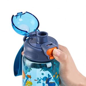 Nueva Botella de Tritán de 550 ml con Tapa Abatible y Diseño Antiderrames, con Pajita Integrada, para Gimnasio y Camping al Aire Libre, 2025 - Product Image 6