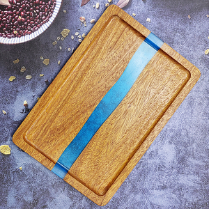 Nhà Máy Bán Buôn Nhựa Epoxy Phục Vụ Khay Nhựa Keo Gỗ Bằng Gỗ Platter Với Nhựa Nghệ Thuật - Product Image 4