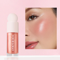 Maquillage Cosmétique Vegan Sans Cruauté Animale Effet Lumineux Marque Privée Non Collant Longue Tenue Illuminateur Liquide Scintillant pour Joues et Visage