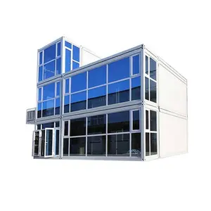 New Design Prefab House Foldable Steel Structure Durable Building Commercial Flat Pack Container House