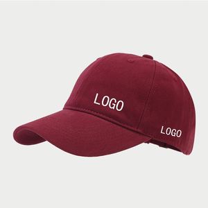Sólido suave algodón no estructurado hombres mujeres calle Hip Hop papá sombreros bordado logotipo personalizado gorra de béisbol - Product Image 2