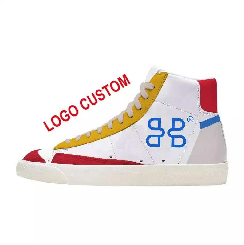 Manufacturer Custom Logo Brand Shoes Sneakers High Quality Genuine Leather Fashion Casual Shoes Bapesta Style Men Footwear